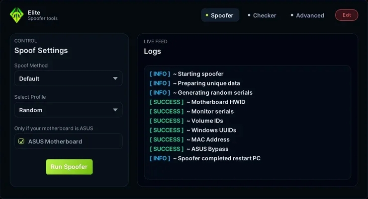 Elite Permanent - HWID SPOOFER