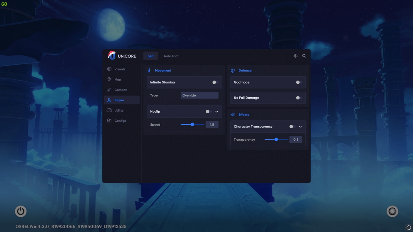 Buy private cheat UNICORE for Genshin Impact on goldencheats.ru