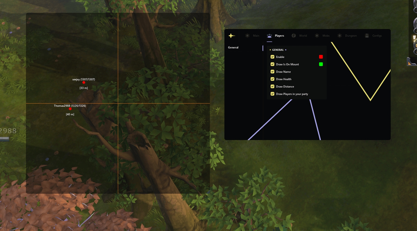 Buy private cheat RADAR for Albion Online on goldencheats.ru